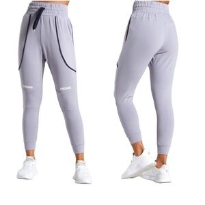 Gymshark Movement XS mesh lilac/grey joggers